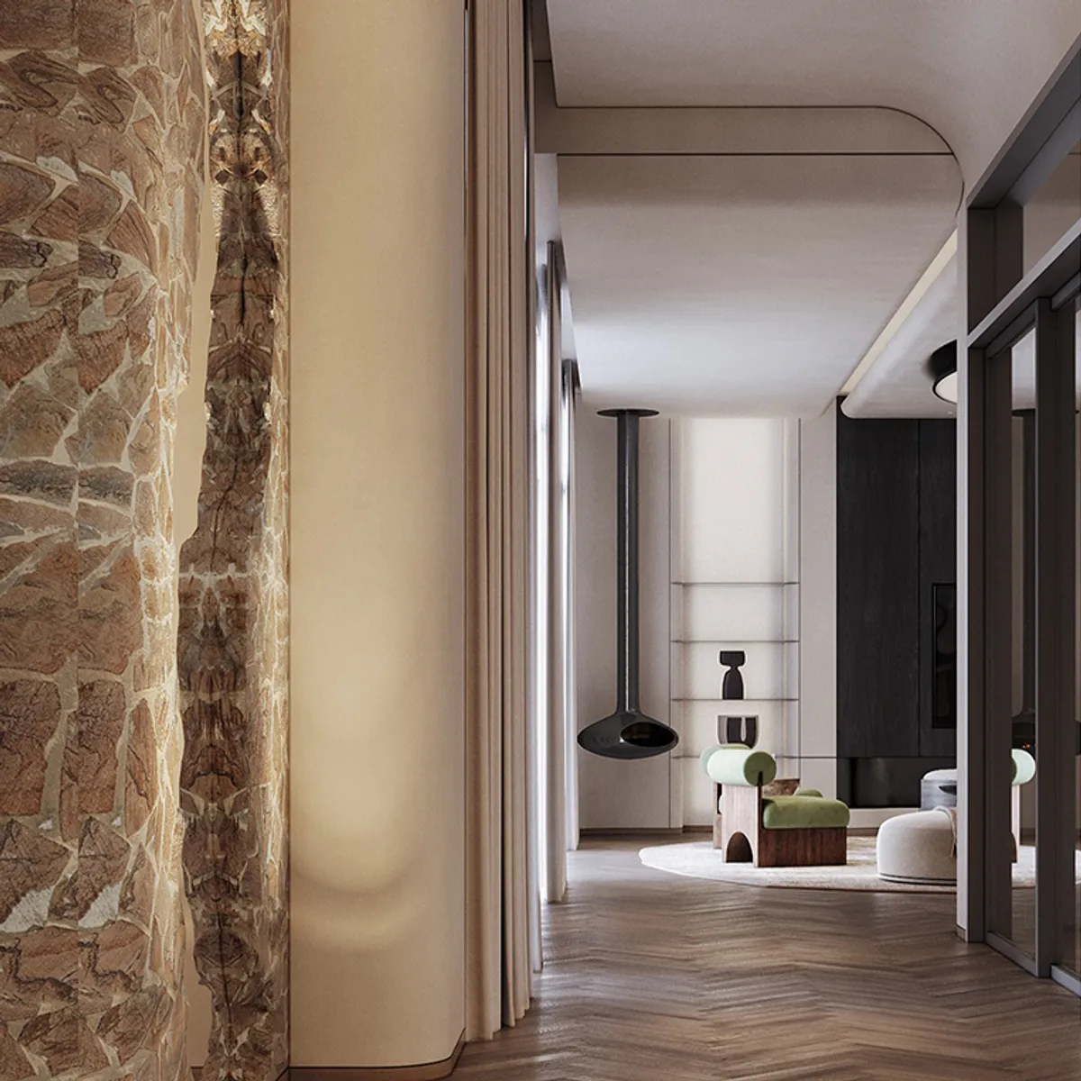 Stratified Serenity: Layered Contemporary Interiors | iMaker
